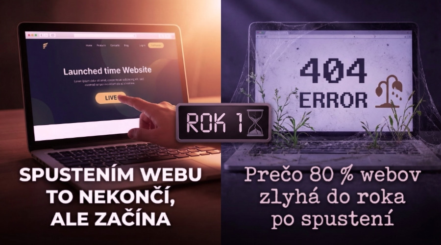Spustením webu to nekončí, ale začína: Prečo 80 % webov zlyhá do roka po spustení